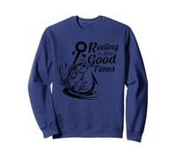 Vintage Reeling In The Good Times Funny Bass Fishing Lover Sweatshirt