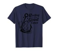 Vintage Reeling In The Good Times Funny Bass Fishing Lover T-Shirt