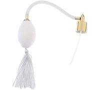 Vintage Refillable Perfume Bottle Puff Bulb & Tube Replacement 18mm (White)