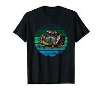 Vintage Regal Jumping Spider Spooder Grunge Jumping Spider T-Shirt