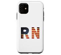 Vintage Registered Nurse RN USA Flag, Cool Nursing Student Case for iPhone 11
