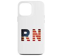 Vintage Registered Nurse RN USA Flag, Cool Nursing Student Case for iPhone 13 Pro Max