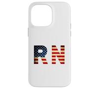 Vintage Registered Nurse RN USA Flag, Cool Nursing Student Case for iPhone 14 Pro Max
