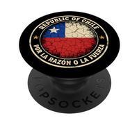 Vintage Republic Of Chile Seal With Cracked Flag PopSockets Adhesive PopGrip