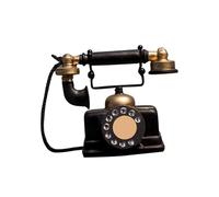 Vintage Resin Telephone Ornament, Retro Desktop Decor Piece for Home Cafe | Creative Nostalgic Craft Item, Suitable for Bar, Store and Office Interior Styling