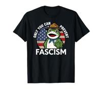 Vintage Resist Frog Only You Can Prevent Fascism T-Shirt