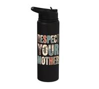 Vintage Respect Your Mother Earth Climate Change Awareness Stainless Steel Insulated Water Bottle