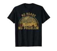 Vintage Retro 4x4 Off Road No roads No Problem T-Shirt
