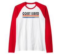 Vintage Retro 70s 80s Coney Island NY T Shirt Raglan Baseball Tee