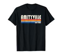 Vintage Retro 70s 80s Style Hometown of Amityville, NY T-Shirt