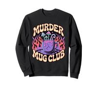 Vintage Retro 70s Hot Chocolate Murder Mug Club Sweatshirt