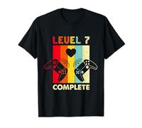 Vintage Retro 7th Wedding Anniversary Funny Level 7 Complete T-Shirt