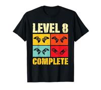 Vintage Retro 8 Years Wedding Anniversary Level 8 Complete T-Shirt