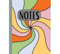 Vintage Retro Aesthetic Notebook: 8.5 x 11 Groovy Lined Notebook - 120 Pages for School, College, and Throwback Style.