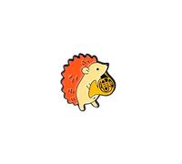 Vintage Retro Alloy Brooch Cute Animal Enamel Brooch Pins Cartoon Hedgehog For Girls Kids Gift Lapel Pins Accessory For Badges Hats Bags Jacket Pin (A, One Size)