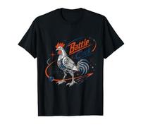 Vintage Retro Battle Cock Robot Rooster Sci-Fi Design Value Graphic T-Shirt