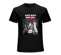 Vintage Retro Bay City Rollers Gifts T-Shirt Mens T Shirts Anime Clothes Mens Graphic T-Shirts Funny Black M