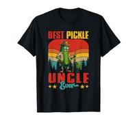 Vintage Retro Best Pickle Uncle Ever Father's Day Men T-Shirt