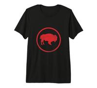 Vintage Retro Bison American Buffalo Minimalist Premium T-Shirt