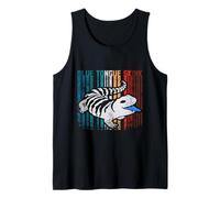 Vintage Retro Blue Tongue Skink Keeper Reptile Lover Tank Top