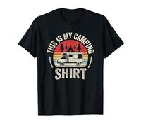 Vintage Retro Camping Trailer Camper Van Mobile Home Caravan T-Shirt