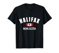 Vintage Retro Canadian Flag Maple Leaf Halifax Nova Scotia T-Shirt