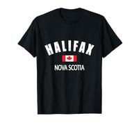 Vintage Retro Canadian Flag Maple Leaf Halifax Nova Scotia T-Shirt