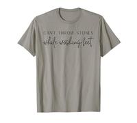 Vintage Retro Can't Throw Stones While Washing Feet T-Shirt