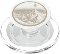 Vintage Retro Celestial Map Mountain Night Sky Space Graphic PopSockets PopGrip for MagSafe