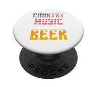 Vintage Retro Country Music And Beer That's Why I'm Here PopSockets Adhesive PopGrip