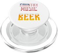Vintage Retro Country Music And Beer That's Why I'm Here PopSockets PopGrip for MagSafe