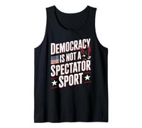Vintage Retro Democracy is Not A Spectator Sport Tank Top