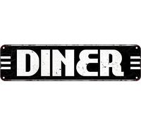 Vintage Retro Diner Metal Sign Shop Cafe Diner Restaurant Unique Wall Decor 4x16 Inch