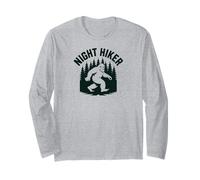 Vintage Retro DJ Bigfoot Sasquatch Forest Long Sleeve T-Shirt