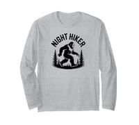Vintage Retro DJ Bigfoot Sasquatch Forest Long Sleeve T-Shirt