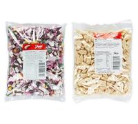 Vintage Retro Dual Pack: Bulk Bags of Classic Nostalgic Treats - Dolly Mixtures 3kg and Milk Bottles 2kg - 4,14
