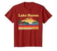 Vintage Retro Family Vacation Michigan Huron Lake T-Shirt