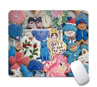 Vintage Retro Flower Mix Mouse Mat Portable Mouse Pads Non-Slip Mousepad For Pc Work Home 25X30Cm