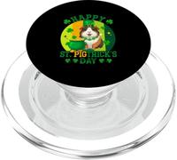 Vintage Retro Happy St. Patrick's Day Guinea Pig Shamrocks PopSockets PopGrip for MagSafe