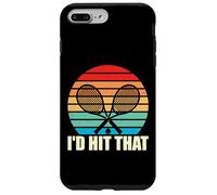 vintage retro i'd hit that tennis racket sport ball design Case for iPhone 7 Plus/8 Plus