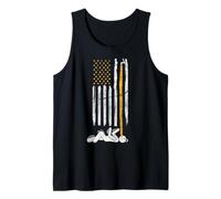 Vintage Retro I'm Just Here for The Craft Beer American Flag Tank Top