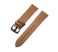 Vintage Retro Leather Watch Band 18mm 20mm 22mm 24mm Quick Release Soft Bracelet Men Women Strap Accessories(Light brown,22mm)