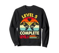 Vintage Retro Level 5 Complete Funny 5th Wedding Anniversary Sweatshirt