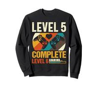 Vintage Retro Level 5 Complete Funny 5th Wedding Anniversary Sweatshirt