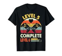 Vintage Retro Level 5 Complete Funny 5th Wedding Anniversary T-Shirt