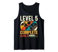 Vintage Retro Level 5 Complete Funny 5th Wedding Anniversary Tank Top