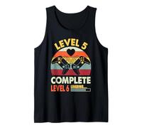 Vintage Retro Level 5 Complete Funny 5th Wedding Anniversary Tank Top