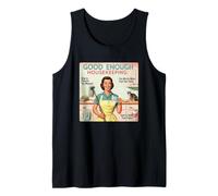 Vintage Retro Magazine Cover Good Enough Housekeeping Parody Tank Top