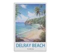 Vintage Retro Man Cave Bar Pub Shed Novelty Gift Aluminium Metal Tin Wall Décor SignDelray Beach Florida15 x 40 cm（ 6 x 16 inch）A666