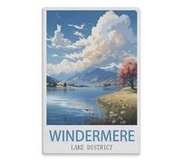 Vintage Retro Man Cave Bar Pub Shed Novelty Gift Aluminium Metal Tin Wall Décor SignWindermere Lake District20x30cm(8x12 Zoll) A946